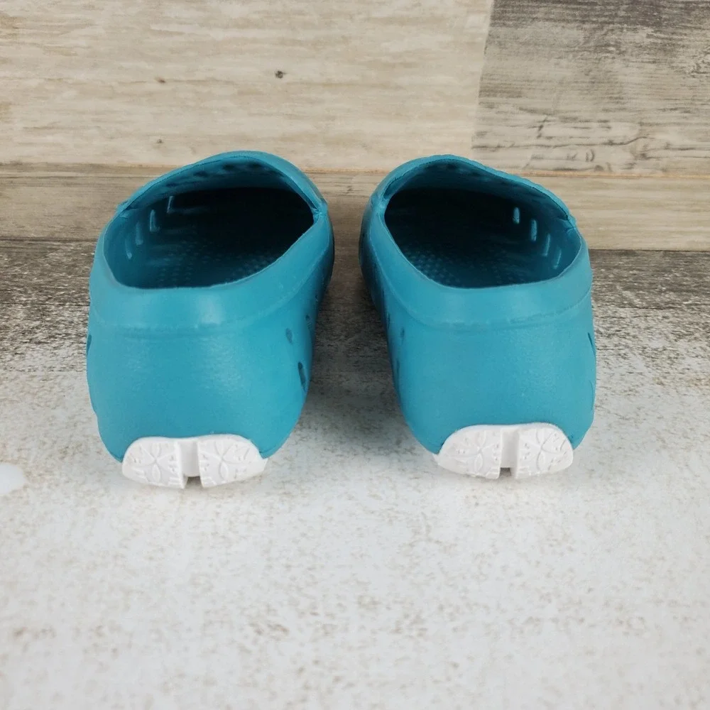 Floafers Prodigy Driver Shoes Kids Sz 8 Bristol Blue Bright White Waterproof